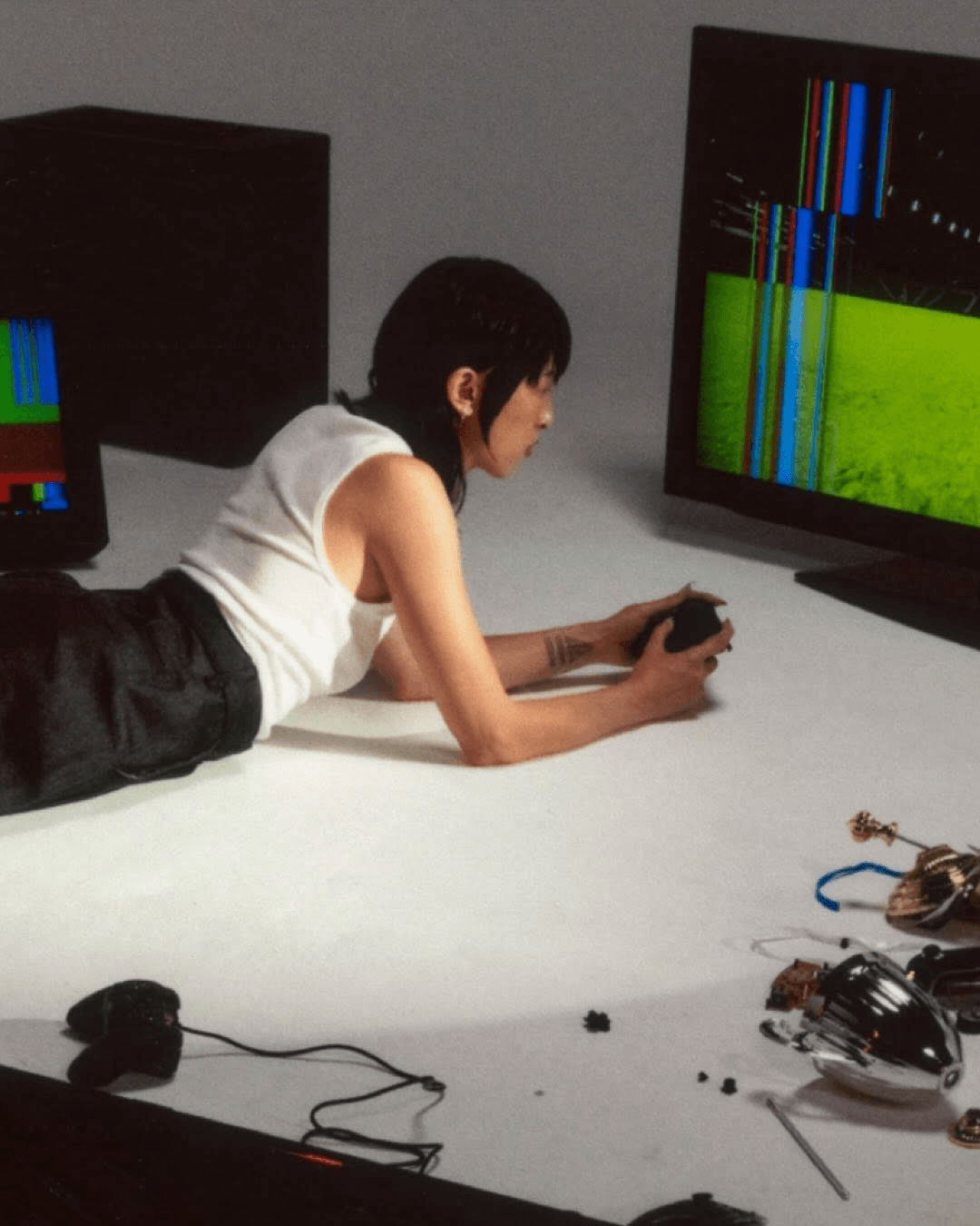 Woman Playing Console